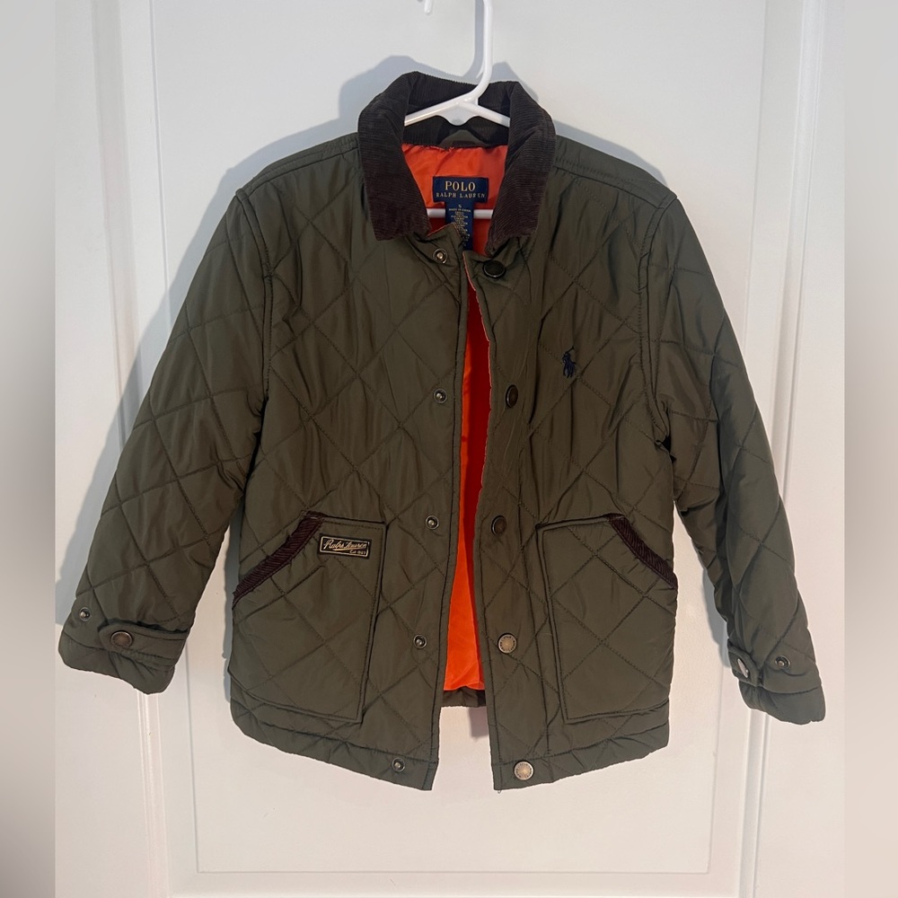 Adorable Polo Quilted Barn Jacket - Boys - Size 5
